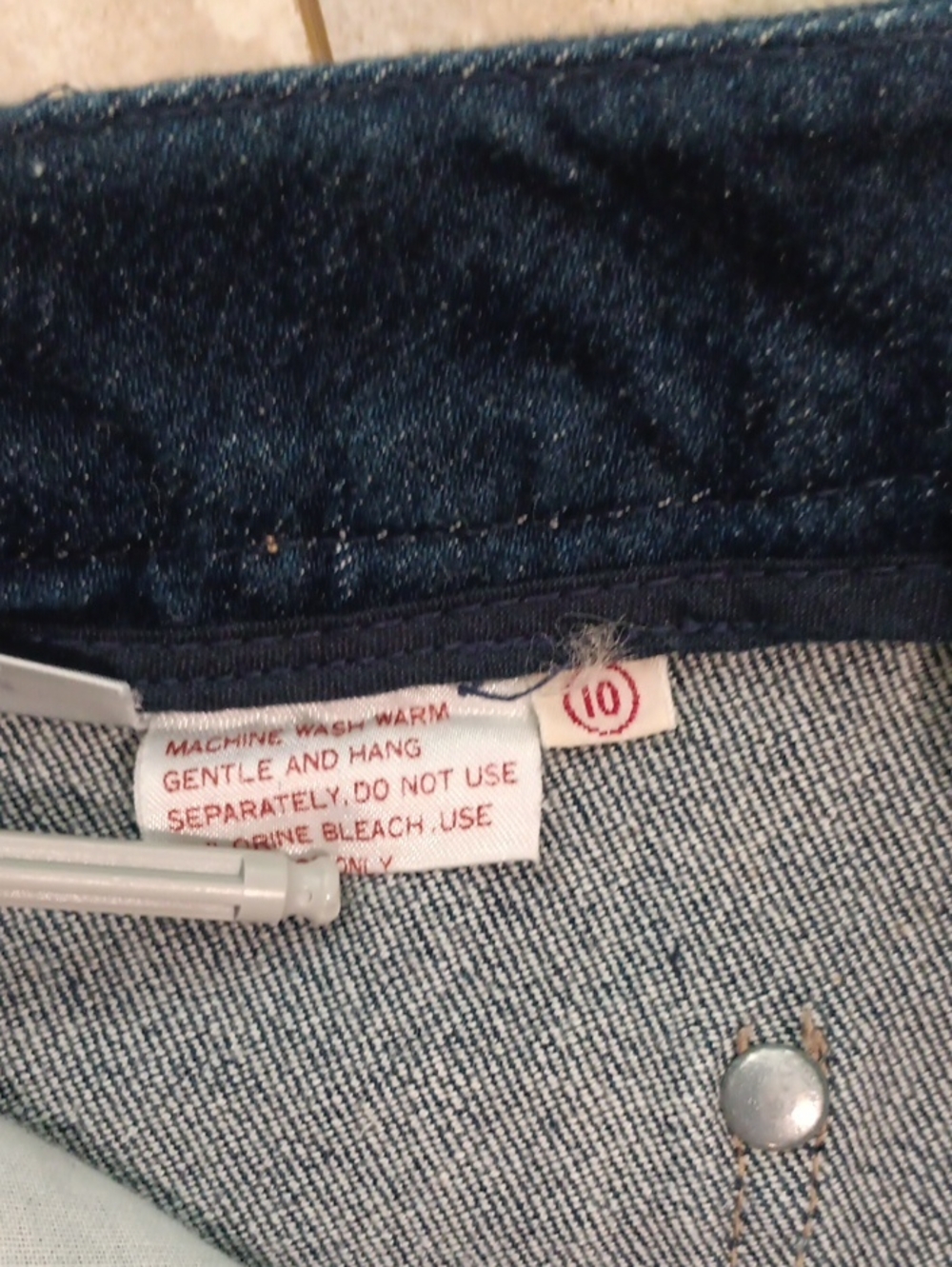 Vtg Calvin Klein Dark Blue Denim Jeans - Back Pocket Logo - Picture 10 of 12